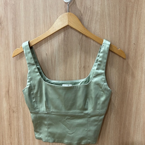 Wilfred Sage Green Crop Top - Picture 3 of 7